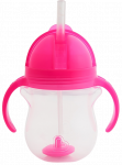 MUNCHKIN 6m+, rožinės spalvos,  puodeliai su &scaron;iaudeliu, 207 ml