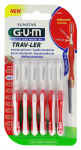 GUM Trav-Ler 0,8 mm tarpdančių &scaron;epetėlis, 6 vnt.