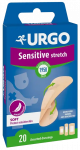 URGO  Sensitive Stretch elastinis tvarstis, 20 vnt.