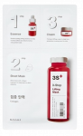 MISSHA 3-Step Lifting,  su kolagenu ir žen&scaron;eniu  veido kaukė, 1 vnt.