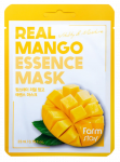 FARMSTAY Real Mango, intensyviai drėkinanti ir maitinanti lak&scaron;tinė veido kaukė, 1 vnt.
