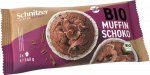 SCHNITZER Bio &scaron;okoladiniai, be gliuteno keksiukai, 140 g
