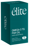 ELITE Omega-3 Tg Fish Oil, &scaron;irdies, smegenų ir regėjimo funkcijai palaikyti kapsulės, 90 vnt.