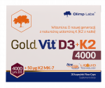 OLIMP LABS Gold Vit D3 + K2 4000SV + 50 mcg kapsulės, 30 vnt.