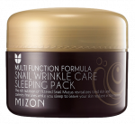 MIZON  Sleeping Pack su sraigių muzinu, nuo rauk&scaron;lių, naktinė veido kaukė, 80 ml