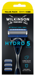WILKINSON SWORD Hydro5 4 papildomos galvutės + skustuvas, 1 vnt.