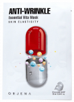 ORJENA Anti-Wrinkle, drėkinanti ir glotnumo suteikianti lak&scaron;tinė veido kaukė, 1 vnt.