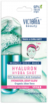 VICTORIA BEAUTY Hydra Shot Hyaluron lak&scaron;tinė veido kaukė, 1 vnt.