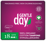 GENTLE DAY Super Organic Cotton tamponai, 18 vnt.