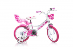 Vaiki&scaron;kas dviratis 16" LITTLE HEARTS Dino bikes