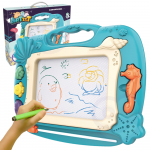 WOOPIE Magnetinė lenta, spalvingi antspaudai, vandenyno tema - žalia.