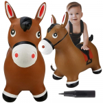 WOOPIE Guminis &scaron;okinėjantis žirgas + pompa