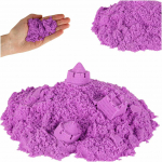 Kinetinis smėlis 1 kg mai&scaron;elyje, violetinės spalvos