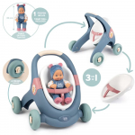 SMOBY Little Walker Pusher 3in1 vežimėlis vaikams + kūdikio lėlė