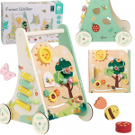 CLASSIC WORLD Medinė daugiafunkcinė vaik&scaron;tynė/stumdukas 8in1 Forest Walker CW10527
