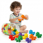 WOOPIE Montessori figūrėlių lavinamasis rinkinys &bdquo;Suderink raides&ldquo; 13 vnt.