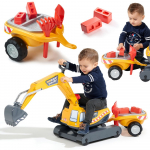 FALK Super Builder ekskavatorius su priekaba ir priedais