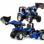 FALK New Holland T8 pedalinis traktorius su kau&scaron;u ir priekaba