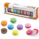 VIGA medinių sausainių rinkinys, spalvingi sausainiai &bdquo;Macaroon&ldquo;, 8 vnt.
