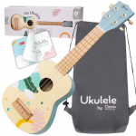 CLASSIC WORLD medinė ukulelė vaikams, mėlyna