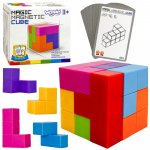 Woopie Tetris Magnetinis loginis 3D konstruktorius Kubas su užduočių kortelėmis