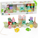 CLASSIC WORLD Montessori medinis vik&scaron;ro traukinio dėlionė