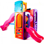 Little Tikes didelė žaidimų aik&scaron;telė &bdquo;Monkey Grove&ldquo; su čiuožyklomis