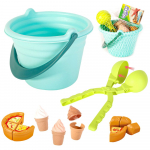 WOOPIE smėlio rinkinys FUN ICE CREAM 2-in-1 Ledų fabrikas Smėlio figūrėlės 15 vnt.