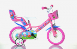 Vaiki&scaron;kas dviratis 12" PEPPA PIG Dino bikes rožinis
