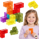 Woopie magnetinis Tetris 3D konstruktoriaus dėlionė