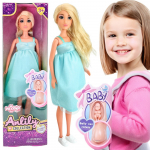 WOOPIE ROYAL Lily lėlė su nė&scaron;čiosios pilvuku ir mėlyna suknele