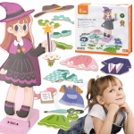 VIGA Medinis magnetinis apsirengimo galvosūkis "Dress Up"