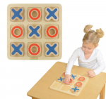 MASTERKIDZ Medinis žaidimas vaikams &bdquo;Tic-Tac-Toe&ldquo; &ndash; loginė dėlionė
