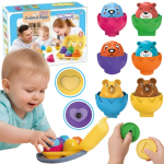 WOOPIE Montessori formų rū&scaron;iavimo dėlionė, kiau&scaron;iniai 6 vnt.