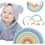TOOKY TOY Medinė dėlionė - Pastelinė vaivoryk&scaron;tė