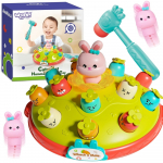WOOPIE BABY Interaktyvus įgūdžių žaidimas Plaktukas morkai &Scaron;vietimo žaidimas Mu&scaron;k žiurkę