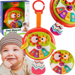 WOOPIE BABY interaktyvus pelėdos pianino žaislas.