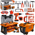 WOOPIE Mobili 2in1 įrankių dėžė-dirbtuvė 65vnt.