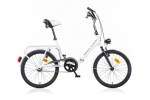 Sulanktomas dviratis 20" "AURELLA", baltas