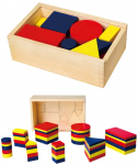 Viga Toys Medinės geometrinės figūros Montessori