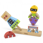 VIGA Robotų piramidės dėlionė + ra&scaron;tai 8 vnt.