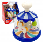 WOOPIE BABY Spalvingi arkliukai Mėlyna besisukanti karuselė