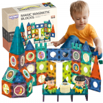 WOOPIE magnetinės kaladėlės pilis 98 vnt.