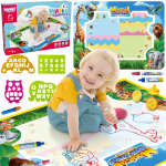 WOOPIE Vandens pie&scaron;inių kilimėlis &bdquo;Safari&ldquo; &ndash; raidės ir skaičiai