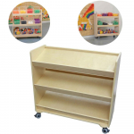 MASTERKIDZ lentyna ant ratukų &ndash; 3 lentynos STEM lentos priedams 800H x 800L