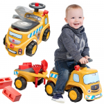 FALK JCB statybinis sunkvežimis su priekaba ir priedais