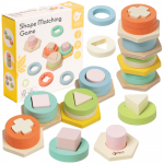 CLASSIC WORLD Montessori formų ir spalvų rū&scaron;iavimo dėlionės bok&scaron;tas