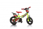 Vaiki&scaron;kas dviratis 12" Dino bikes RAPTOR raudona/salotinė 612L-03RP