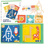 TOOKY TOY Medinė magnetinė dėlionė vaikams  49 pcs.