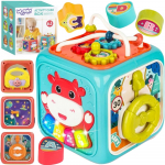 WOOPIE BABY interaktyvus sensorinis kubas Montessori 6in1